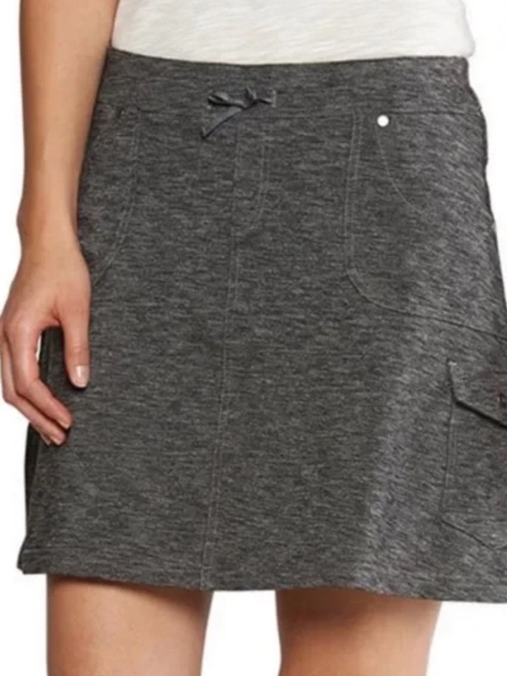 KUHL Mova Skort Skirt Shorts Charcoal Heather Gray Size M Medium $70 EUC KL
